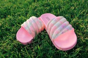 Pretty in Pink - Rhinestone Slides